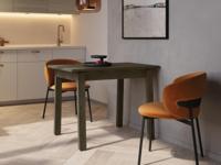 Verlengbare eettafel PLOTY 104>224 cm donkere eik