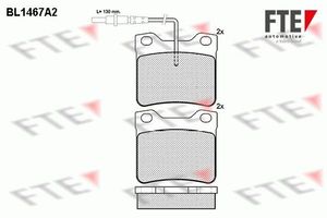 Remblokken set BL1467A2