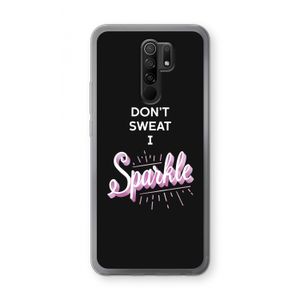 Sparkle quote: Xiaomi Redmi 9 Transparant Hoesje