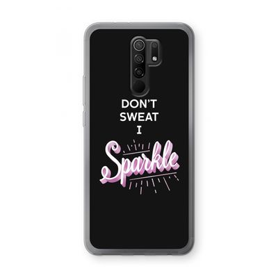 Sparkle quote: Xiaomi Redmi 9 Transparant Hoesje