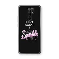 Sparkle quote: Xiaomi Redmi 9 Transparant Hoesje