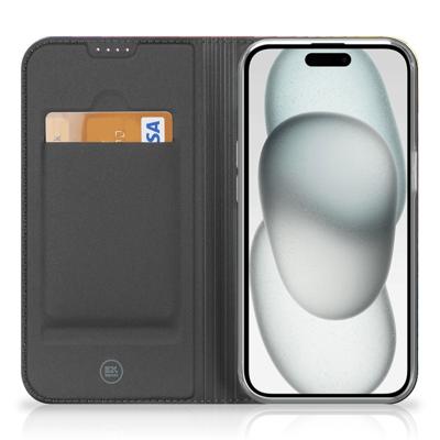 Stand Case voor iPhone 15 Plus Regenboog