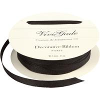Creativ Company Decoratie lint, b: 6 mm, zwart, 15 m/ 1 rol