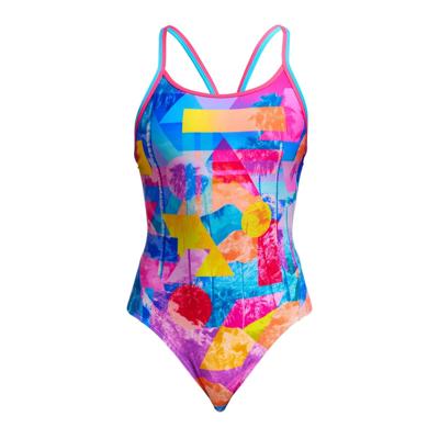 Funkita Pixel Paradise diamond back badpak dames 34 Funkita Pixel Paradise diamond back badpak dames 34