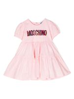 Moschino Kids robe à jupe volantée - Rose - thumbnail