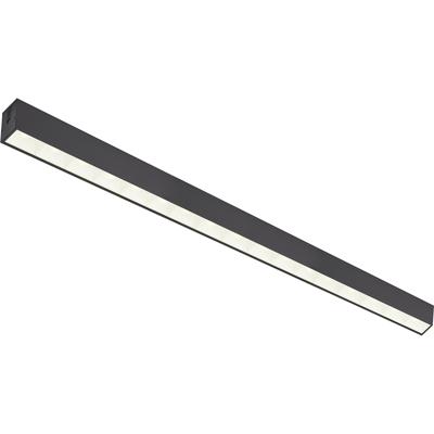 Lineaire LED Hanglamp - Lijnverlichting - Kozolux Tina - 40W 4600lm - Helder/Koud Wit 6500K - 120cm - Zwart