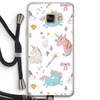 Fantasiewereld: Samsung Galaxy A3 (2016) Transparant Hoesje met koord
