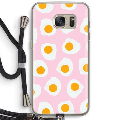 Dancing eggs: Samsung Galaxy S7 Transparant Hoesje met koord