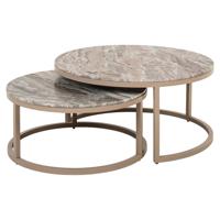 Salontafel Fairfax set van 2 (Stone)