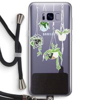 Hang In There: Samsung Galaxy S8 Plus Transparant Hoesje met koord