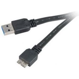 Akasa 1.5m USB 3.0 A/Micro-B USB-kabel 1,5 m USB A Micro-USB B Mannelijk Zwart