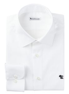 CATANIA - twill wit heren overhemd - RIBU 1-THOMAS MASON