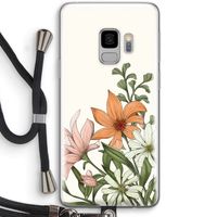Floral bouquet: Samsung Galaxy S9 Transparant Hoesje met koord
