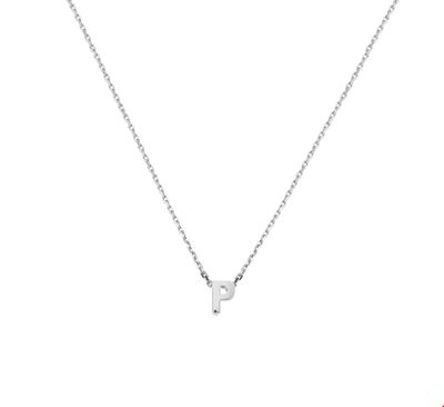 TFT Zilveren Ketting Letter P 1,1 mm x 41-45 cm