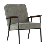 WOOOD Fauteuil 'Sally', kleur Vergrijsd Groen