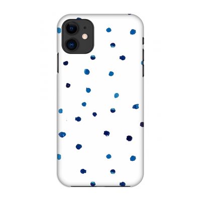 Blauwe stippen: Volledig geprint iPhone 11 Hoesje
