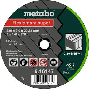 Metabo 616147000 Doorslijpschijf recht 25 stuk(s)