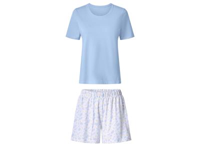 esmara Korte dames pyjama (Blauw/wit, M (40/42))