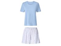 esmara Korte dames pyjama (Blauw/wit, L (44/46))