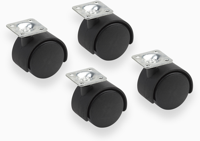 Metafranc zwenkwiel set 4-delig *nl* w - wu0418600