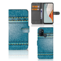 OnePlus Nord N100 Wallet Case met Pasjes Jeans