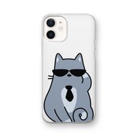 Cool cat: iPhone 12 mini Transparant Hoesje