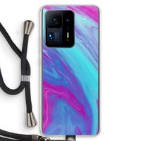 Zweverige regenboog: Xiaomi Mi Mix 4 Transparant Hoesje met koord