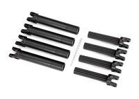 Half shaft set, left or right (plastic parts only) (internal splined half shaft/ external splined half shaft) (4 assemblies) (TRX-8993)