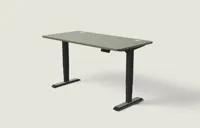 Desktronic HomePro bureau Zwart / Olijfgroen / 160x80 cm