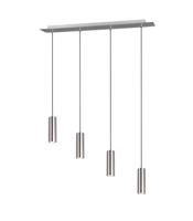 Trio Hanglamp Marley 4-lichts nikkel mat 312400407