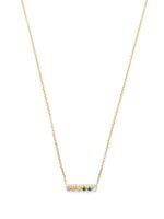 Ef Collection collier Chloe Bar en or 14ct à pendentif