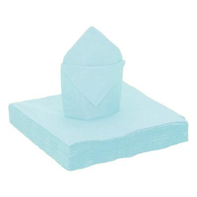 Feestservetten - 20 stuks - lichtblauw - 40 x 40 cm - papier