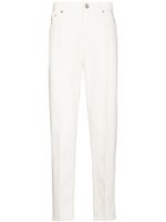 Brunello Cucinelli pantalon à effet tie-dye - Blanc