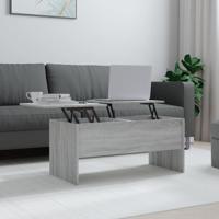 Salontafel 102x50,5x46,5 cm bewerkt hout grijs sonoma eiken