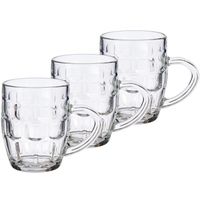 Set van 6x stuks glazen bierpullen/pitchers 280 ml