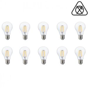 LED Lamp 10 Pack - Filament - E27 Fitting - 8W - Natuurlijk Wit 4200K