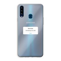 Reminder: Samsung Galaxy A20s Transparant Hoesje