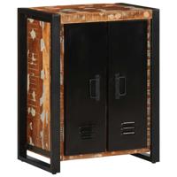 Dressoir 55x35x70 cm massief gerecycled hout meerkleurig