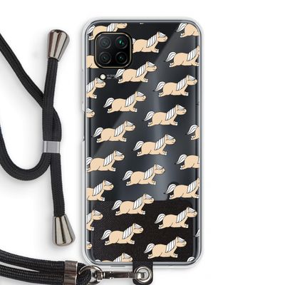 Ponys: Huawei P40 Lite Transparant Hoesje met koord