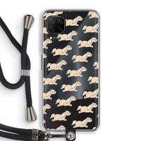 Ponys: Huawei P40 Lite Transparant Hoesje met koord