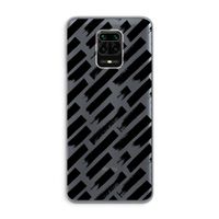 Zwarte vegen: Xiaomi Redmi Note 9 Pro Transparant Hoesje