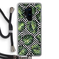 Geometrische jungle: OnePlus 8 Pro Transparant Hoesje met koord
