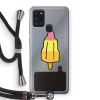 Raketijsje: Samsung Galaxy A21s Transparant Hoesje met koord
