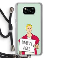 Gimme a call: Xiaomi Poco X3 Pro Transparant Hoesje met koord