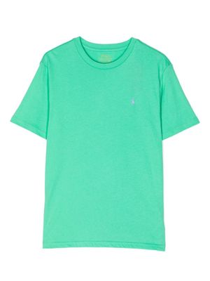 POLO RALPH LAUREN KIDS t-shirt en coton à motif Polo Pony - Vert
