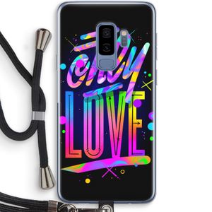 Only Love: Samsung Galaxy S9 Plus Transparant Hoesje met koord