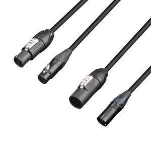 Adam Hall 5 Star HTCON 5D 0150 powerCON True1 & 5p XLR stroom & DMX combikabel 1,5m