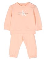 Calvin Klein Kids survêtement à logo imprimé - Orange