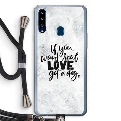 Partner in crime: Samsung Galaxy A20s Transparant Hoesje met koord