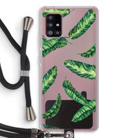 Lange bladeren: Samsung Galaxy A51 5G Transparant Hoesje met koord